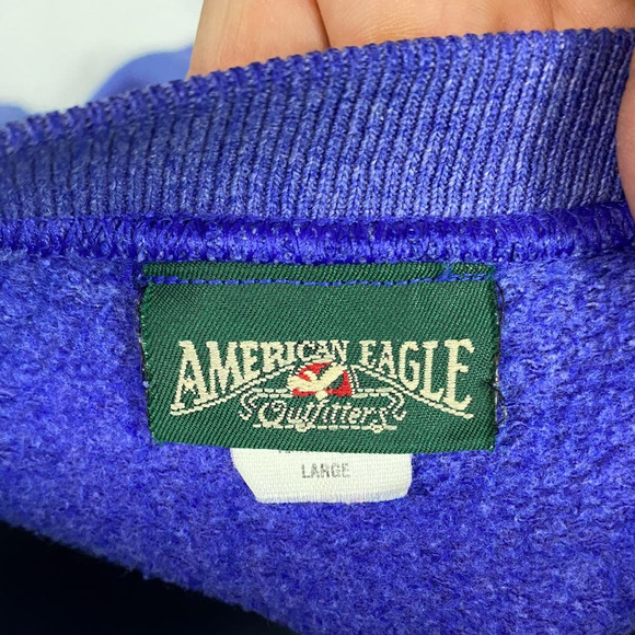 American Eagle YALE University Sweatshirt Large VTG 90s Sun Faded Crewneck - Picture 6 of 12